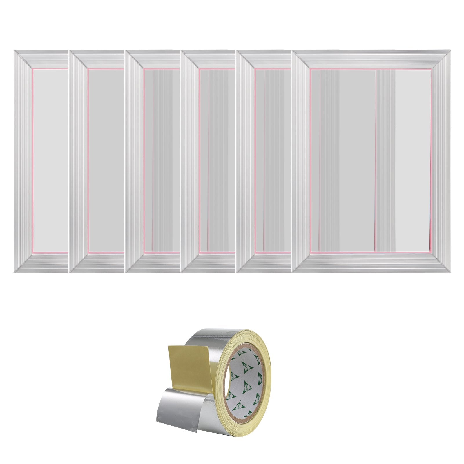 Screen Printing Kit, 6 Pieces Aluminum Silk Screen Printing Frames, 25.4 x 35.6 cm Silk Screen Printing Frame V952-SYKJD61561014ONC9V0