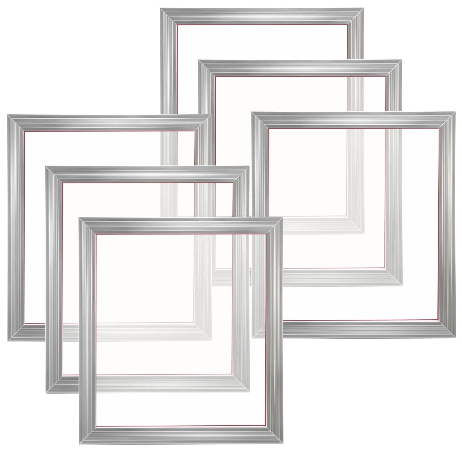 Screen Printing Kit, 6 Pieces Aluminum Silk Screen Printing Frames, 18x20inch Silk Screen Printing Frame with V952-SYKJD61601820YSYRV0