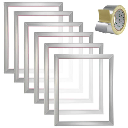 Screen Printing Kit, 6 Pieces Aluminum Silk Screen Printing Frames, 18x20inch Silk Screen Printing Frame with V952-SYKJD61601820YSYRV0