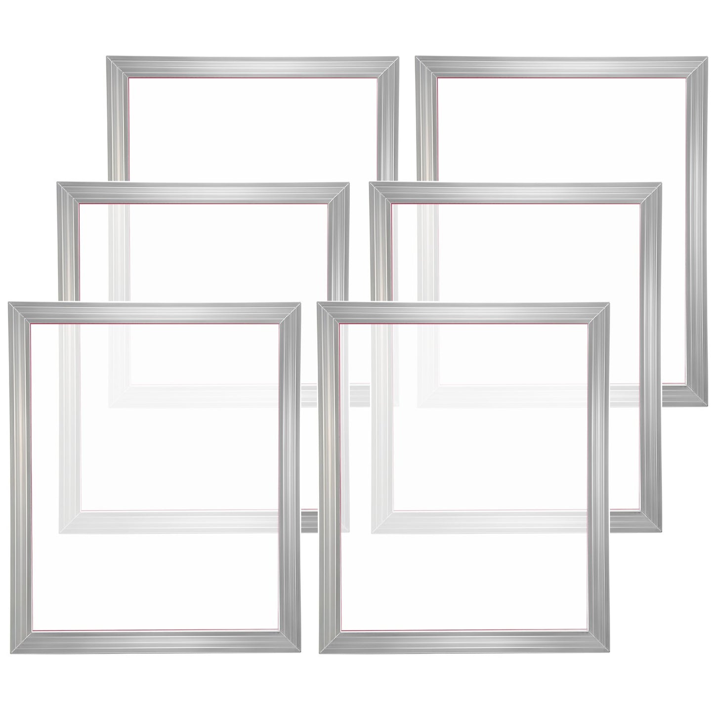 Screen Printing Kit, 6 Pieces Aluminum Silk Screen Printing Frames, 20x24inch Silk Screen Printing Frame with V952-SYKJD616020246S9BV0