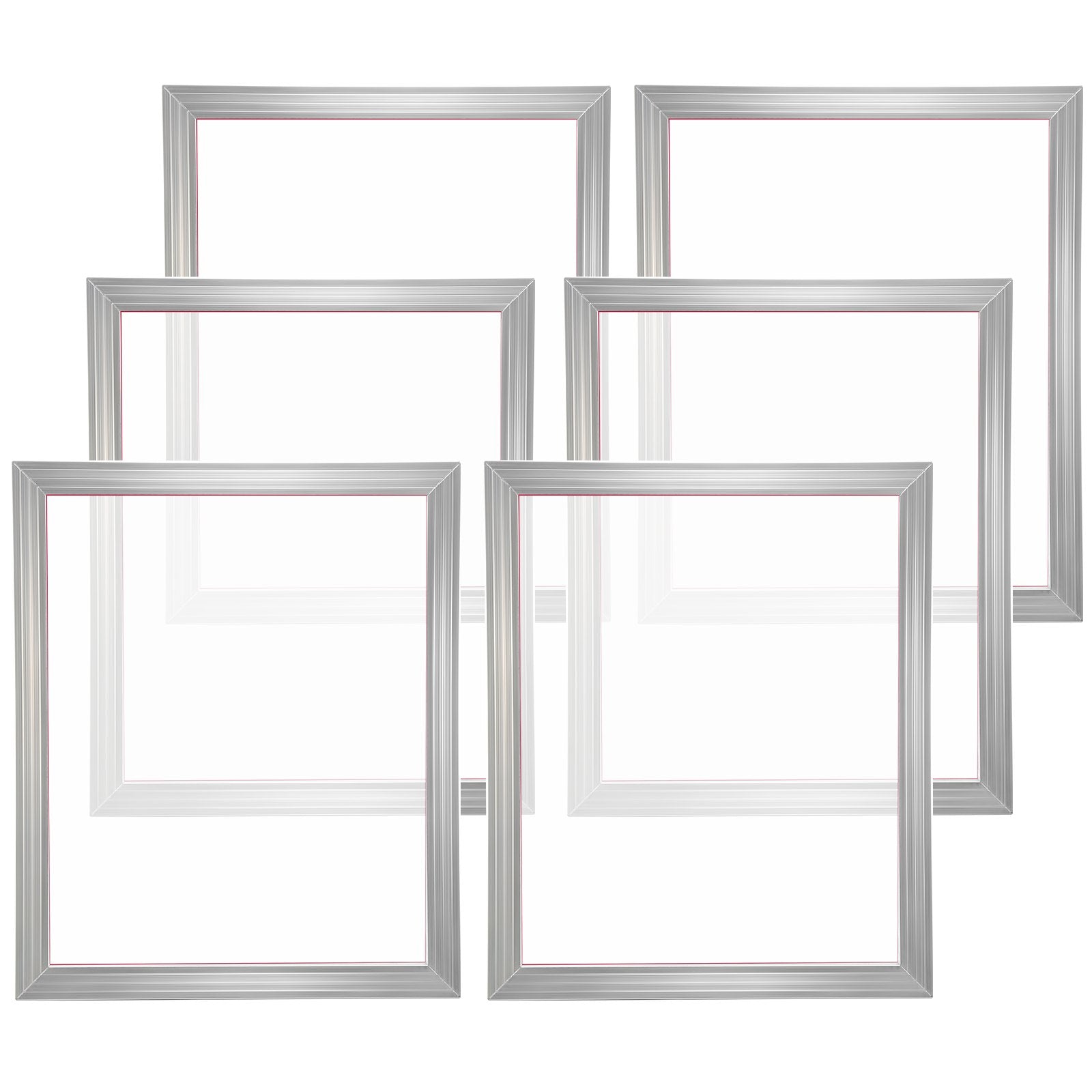 Screen Printing Kit, 6 Pieces Aluminum Silk Screen Printing Frames, 20x24inch Silk Screen Printing Frame with V952-SYKJD616020246S9BV0