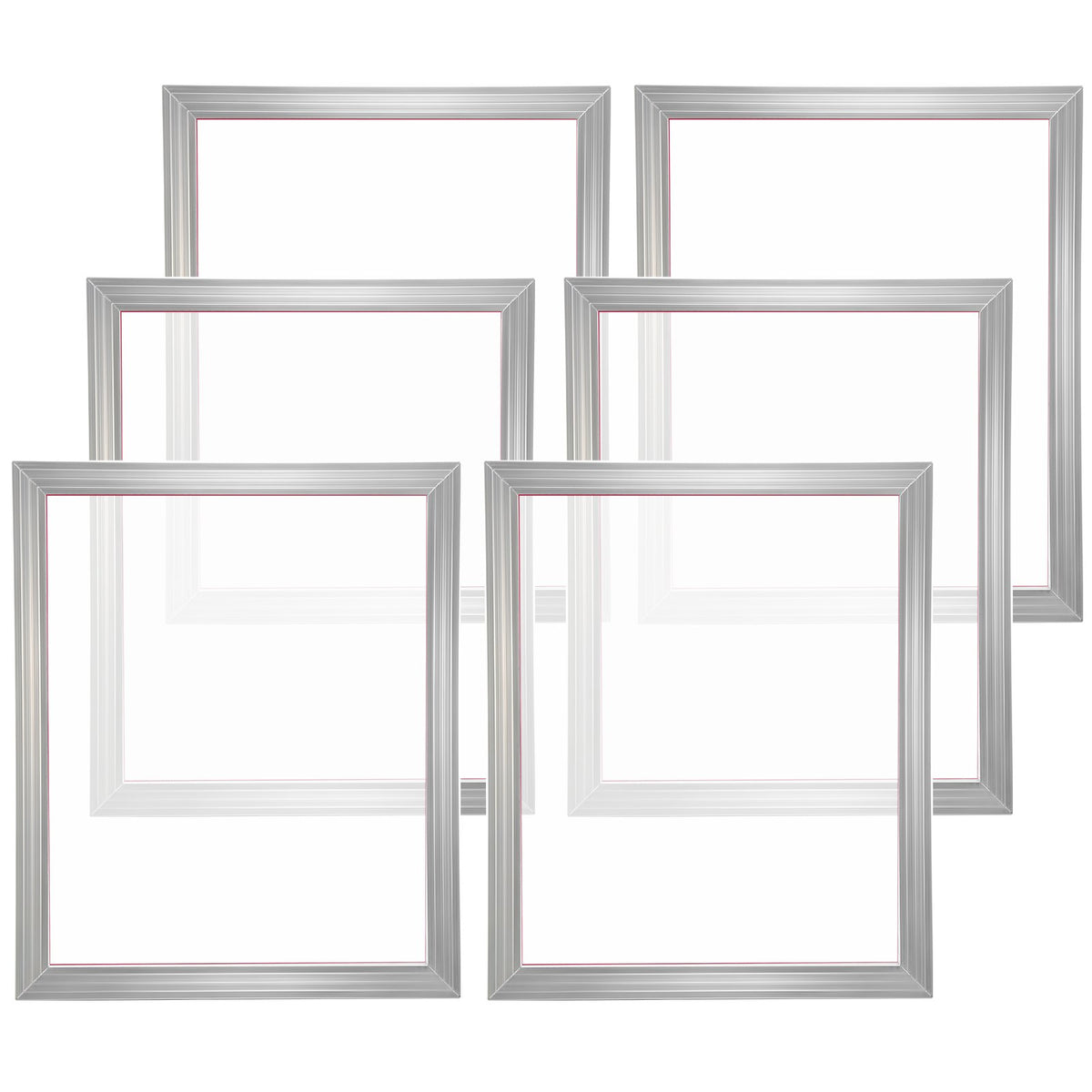 Screen Printing Kit, 6 Pieces Aluminum Silk Screen Printing Frames, 20x24inch Silk Screen Printing Frame with V952-SYKJD616020246S9BV0