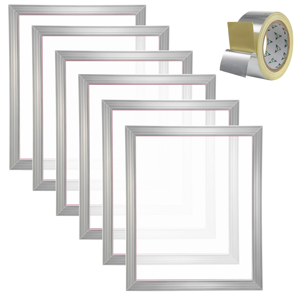 Screen Printing Kit, 6 Pieces Aluminum Silk Screen Printing Frames, 20x24inch Silk Screen Printing Frame with V952-SYKJD616020246S9BV0
