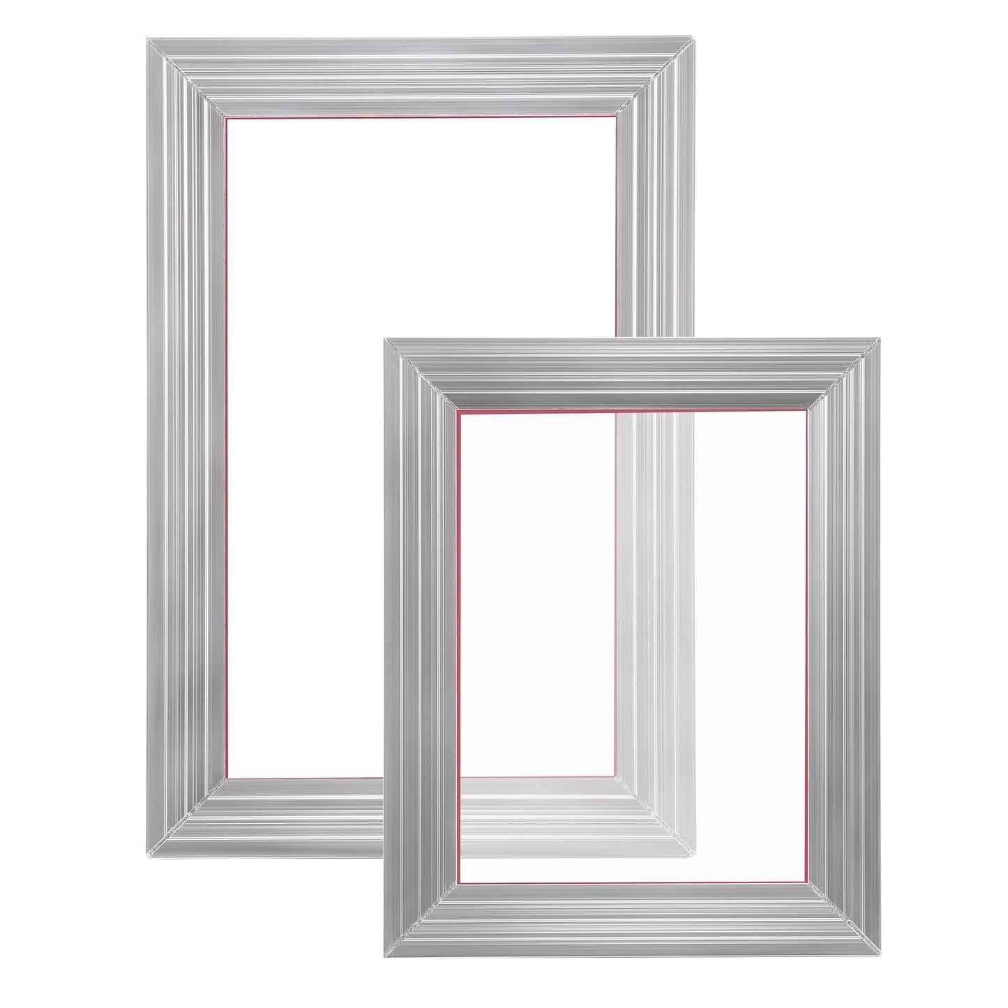 Screen Printing Kit, 2 Pieces Aluminum Silk Screen Printing Frames20.3 x 25.4/25.4 x 35.6cm 110 Count Mesh, 2 V952-SYKJZHCCG21109HX0V0