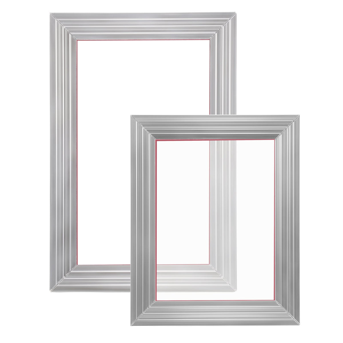 Screen Printing Kit, 2 Pieces Aluminum Silk Screen Printing Frames20.3 x 25.4/25.4 x 35.6cm 110 Count Mesh, 2 V952-SYKJZHCCG21109HX0V0
