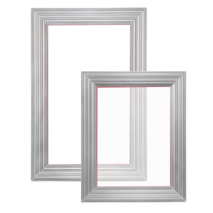 Screen Printing Kit, 2 Pieces Aluminum Silk Screen Printing Frames20.3 x 25.4/25.4 x 35.6cm 110 Count Mesh, 2 V952-SYKJZHCCG21109HX0V0
