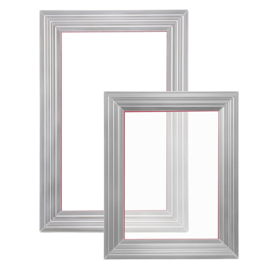 Screen Printing Kit, 2 Pieces Aluminum Silk Screen Printing Frames20.3 x 25.4/25.4 x 35.6cm 110 Count Mesh, 2 V952-SYKJZHCCG21109HX0V0