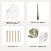 Screen Printing Kit, 2 Pieces Aluminum Silk Screen Printing Frames20.3 x 25.4/25.4 x 35.6cm 110 Count Mesh, 2 V952-SYKJZHCCG21109HX0V0