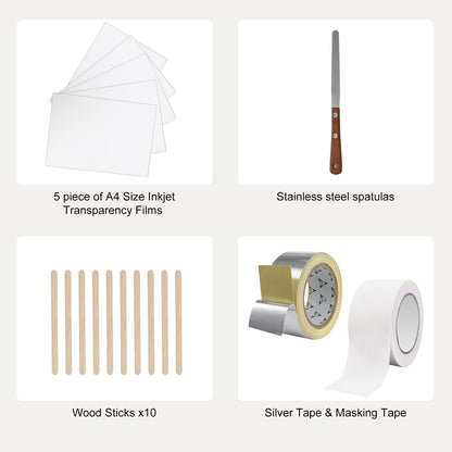 Screen Printing Kit, 2 Pieces Aluminum Silk Screen Printing Frames20.3 x 25.4/25.4 x 35.6cm 110 Count Mesh, 2 V952-SYKJZHCCG21109HX0V0