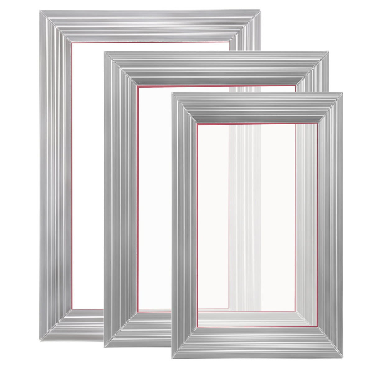 Screen Printing Kit, 3 Pieces Aluminum Silk Screen Printing Frames 25x36/20x30/15x25 cm 110 Count Mesh, 5 V952-SYKJZHCCG3110ZNMRV0