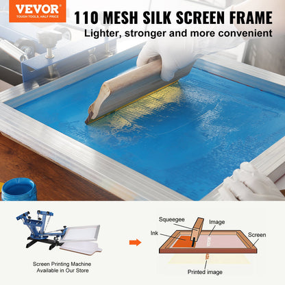 Screen Printing Kit, 3 Pieces Aluminum Silk Screen Printing Frames 25x36/20x30/15x25 cm 110 Count Mesh, 5 V952-SYKJZHCCG3110ZNMRV0
