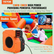 Inflatable Blower, 1100W, 1.5 & 1.7 HP Bounce House Blower, Pump Commercial Air Blower for Inflatables, 3100 V952-SYQM1100W74M2G16HV3