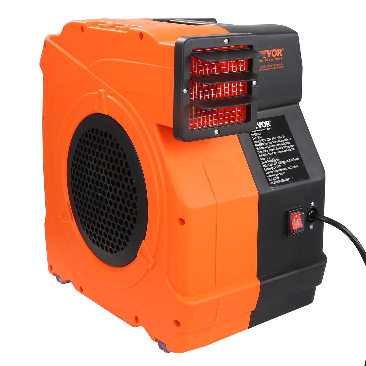 Inflatable Blower, 1100W, 1.5 & 1.7 HP Bounce House Blower, Pump Commercial Air Blower for Inflatables, 3100 V952-SYQM1100W74M2G16HV3