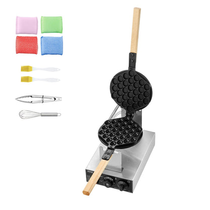 Commercial Bubble Waffle Maker, 1400W Egg Pancake Baker Machine, Non-Stick Stainless Steel Egg Bubble Puff, V952-SYQPHFBJDP1PGYHUZV3