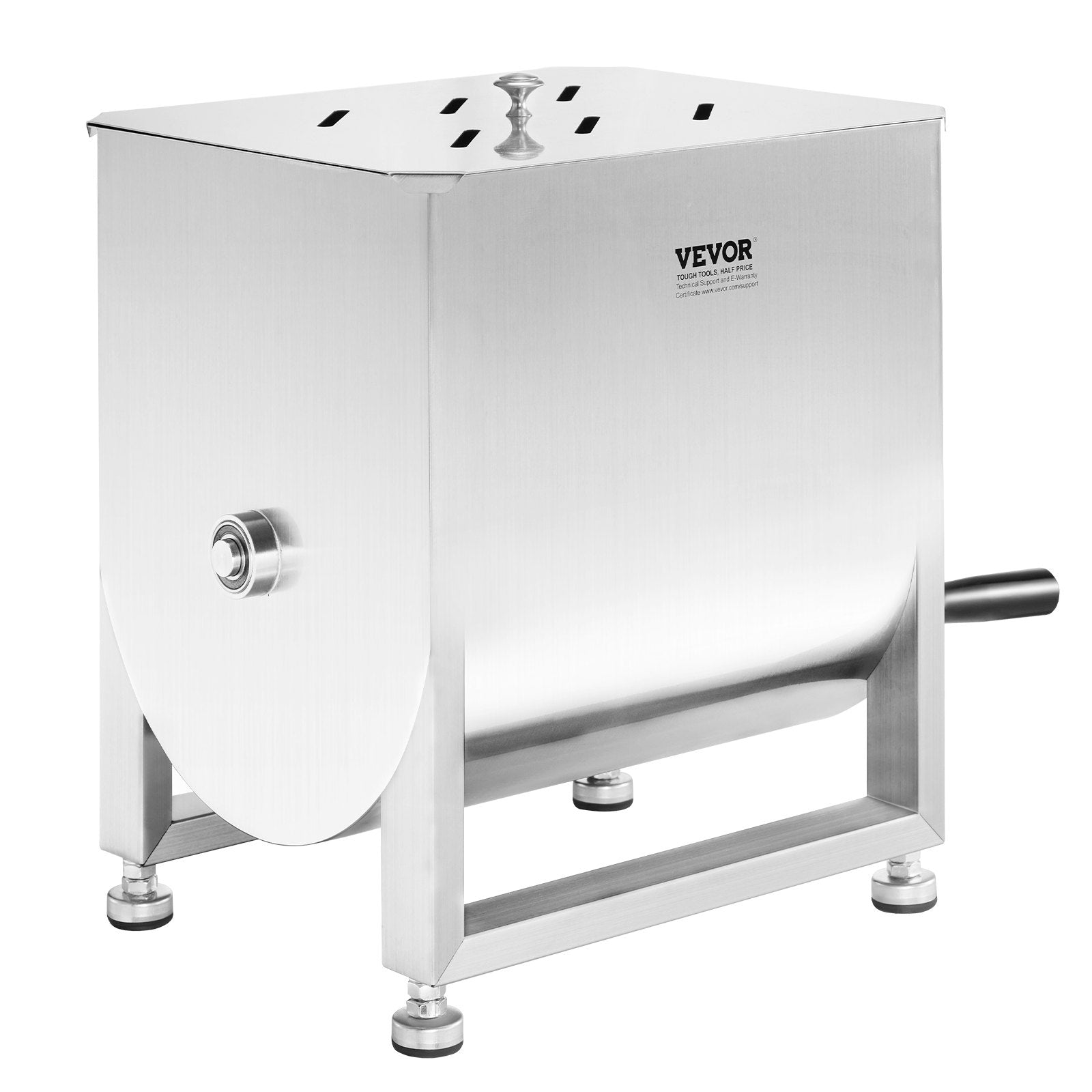 Manual Meat Mixer, 60L Fixed Tank Meat Processing Equipment(Mixing Max 60LBS for Meat), Stainless Steel Meat V952-SYRLJBJBKQXK8RH6N001V0