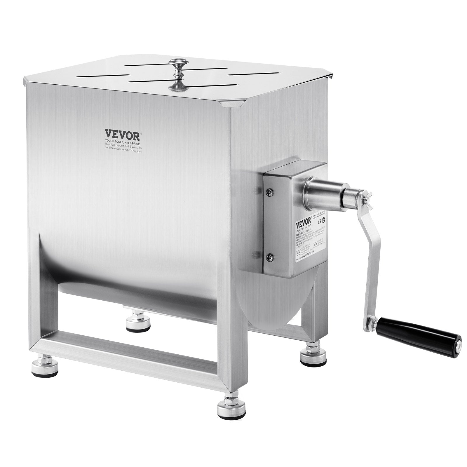Manual Meat Mixer, 60L Fixed Tank Meat Processing Equipment(Mixing Max 60LBS for Meat), Stainless Steel Meat V952-SYRLJBJBKQXK8RH6N001V0
