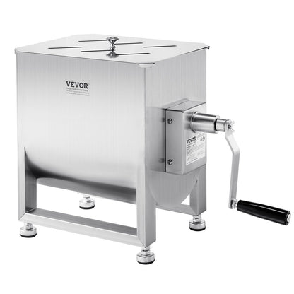 Manual Meat Mixer, 60L Fixed Tank Meat Processing Equipment(Mixing Max 60LBS for Meat), Stainless Steel Meat V952-SYRLJBJBKQXK8RH6N001V0