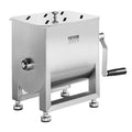 Manual Meat Mixer, 10L Fixed Tank Meat Processing Equipment(Mixing Max 15LBS for Meats), Stainless Steel V952-SYRLJBJBKQXKXAJIU001V0