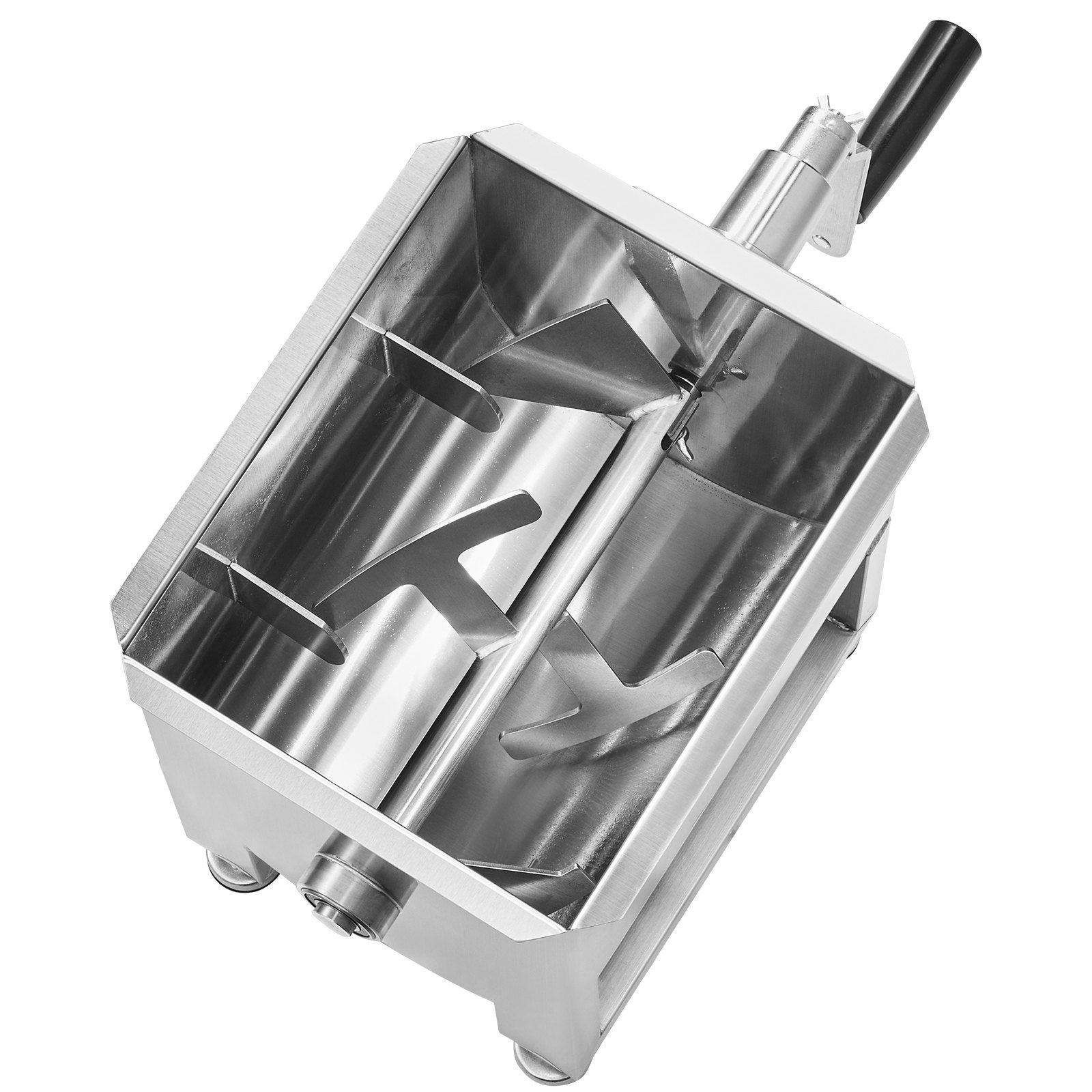 Manual Meat Mixer, 10L Fixed Tank Meat Processing Equipment(Mixing Max 15LBS for Meats), Stainless Steel V952-SYRLJBJBKQXKXAJIU001V0