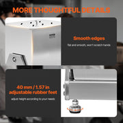 Manual Meat Mixer, 15L Tilt Tank Meat Processing Equipment(Mixing Max 15LBS for Meat), Stainless Steel Meat V952-SYRLJBJKQXK16O0YZ001V0
