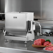 Manual Meat Mixer, 30L Tilt Tank Meat Processing Equipment(Mixing Max 30LBS for Meat), Stainless Steel Meat V952-SYRLJBJKQXK2VX73T001V0