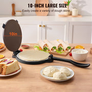 Tortilla Press, 250mm Tortilla and Roti Maker, Cast Iron Heavy Duty Tortilladora Press, Pre-Seasoned V952-SYSBBY10YCZTXI1RSV0
