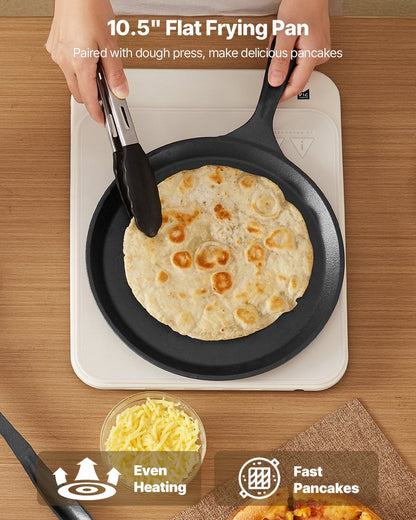 Tortilla Press, 250mm Cast Iron Tortilla and Roti Maker, Heavy Duty Tortilladora Press, Pataconera Makers V952-SYSBBYZTSD10PCND5001V0