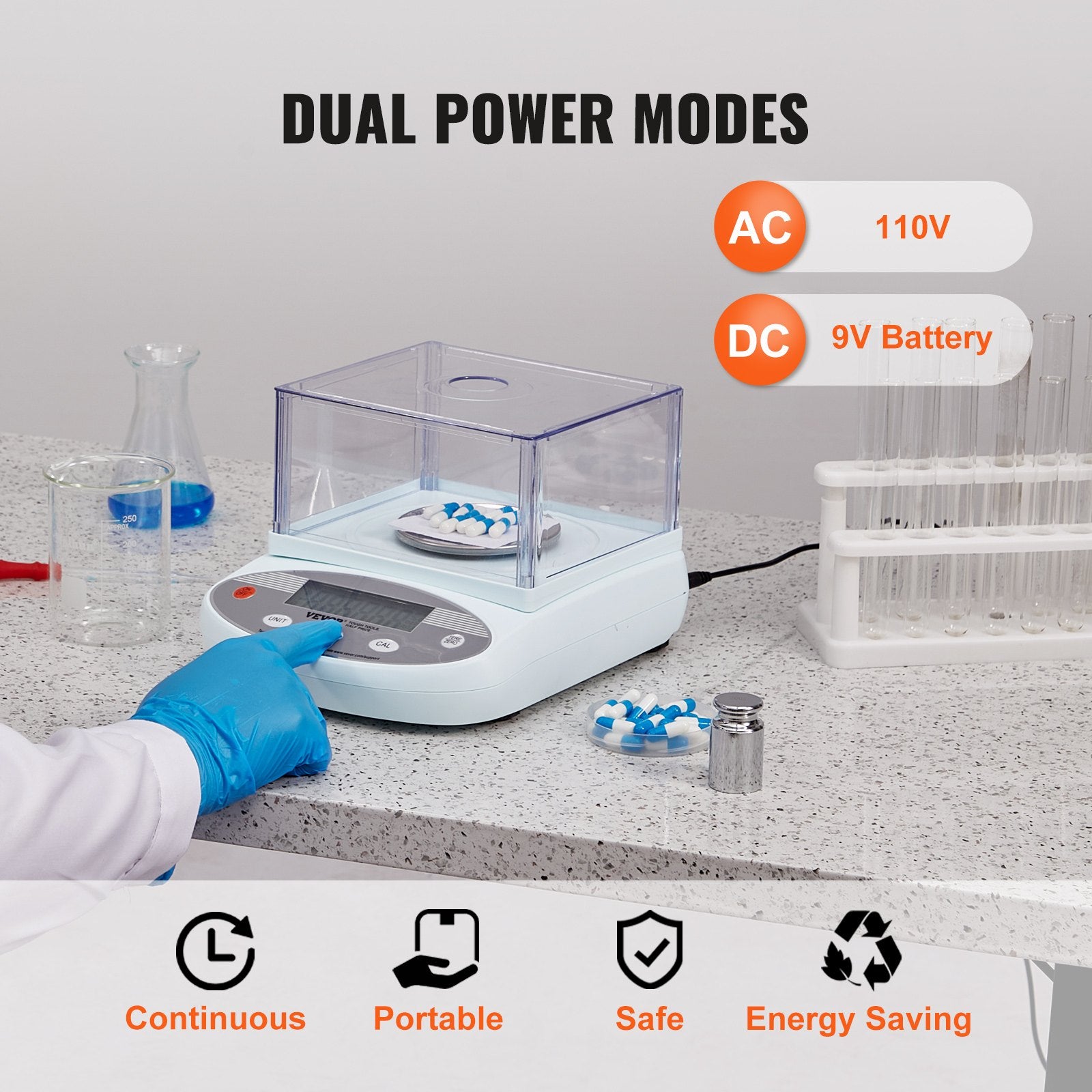 Analytical Balance Lab Scale 500g x 0.001g 13 Units with Windshield LCD V952-SYSCHTP0001GFGCEAV3