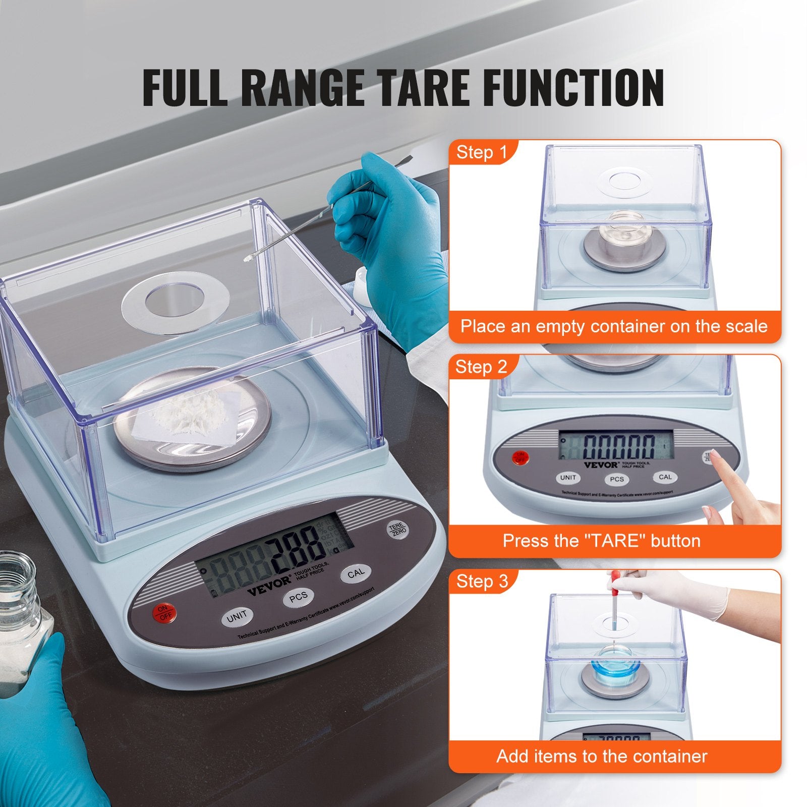 Analytical Balance Lab Scale 500g x 0.001g 13 Units with Windshield LCD V952-SYSCHTP0001GFGCEAV3