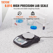Analytical Balance Lab Scale 600g x 0.01g 6 Units Conversion Electronic V952-SYSCHTP001G0QUY4VV3