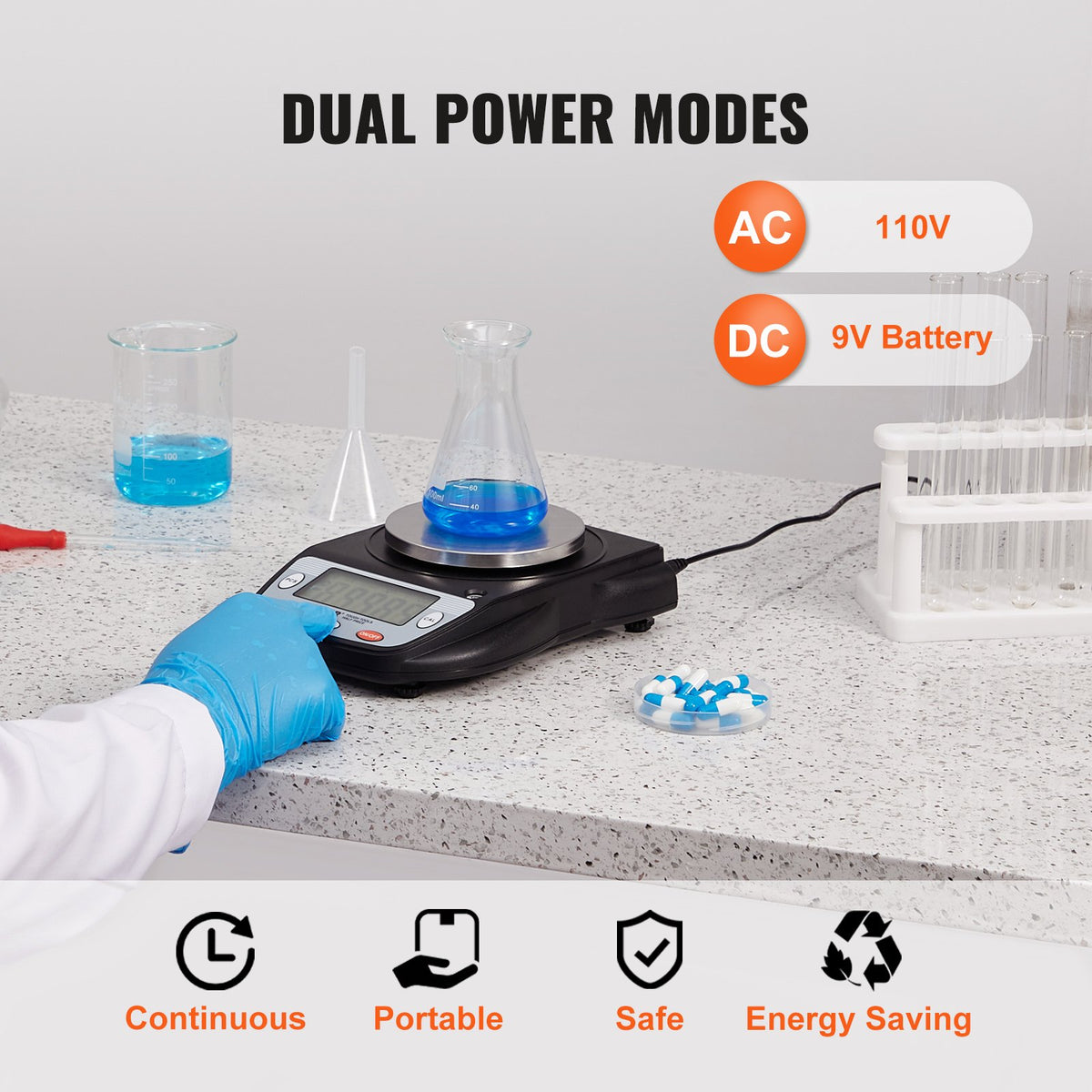 Analytical Balance Lab Scale 600g x 0.01g 6 Units Conversion Electronic V952-SYSCHTP001G0QUY4VV3