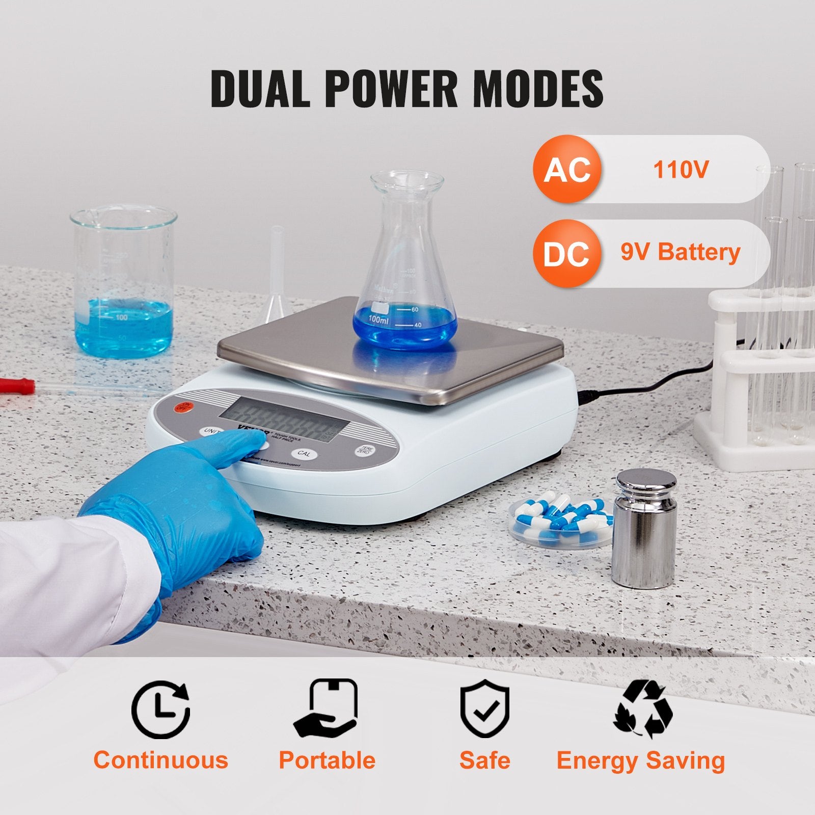 Analytical Balance Lab Scale 2000g x 0.01g 13 Units Conversion Electronic V952-SYSCHTP001G2GXTCOV3