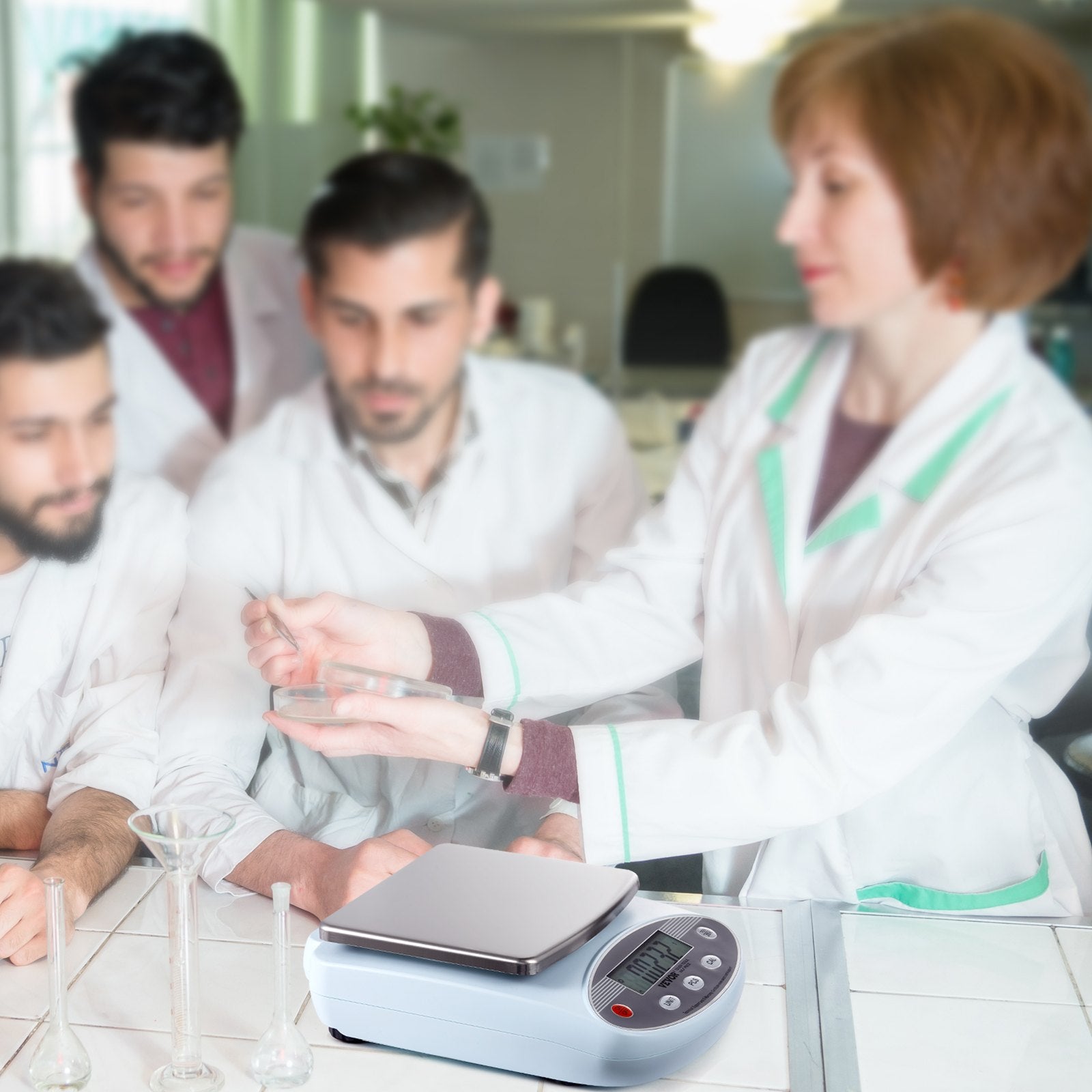 Analytical Balance Lab Scale 3000g x 0.01g 13 Units Conversion Electronic V952-SYSCHTP001G3Y8XORV3