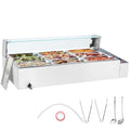 Commercial Electric Food Warmer Countertop Buffet 9*5Qt with Glass Shield V952-SYSPBWQ913FS5WYYOV3