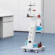 Trolley Cart Dental Lab Mobile Rolling Serving Cart 3 Layers with Socket V952-SYSSTCB4Q23534XEFV3