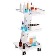 Trolley Cart Dental Lab Mobile Rolling Serving Cart 3 Layers with Socket V952-SYSSTCB4Q23534XEFV3