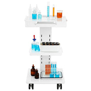 Trolley Cart Dental Lab Mobile Rolling Serving Cart 3 Layers with Socket V952-SYSSTCB4Q23534XEFV3