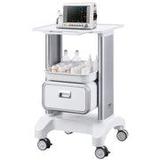 2 Tiers Lab Carts Mobile Medical Cart with 1 Drawer & 1 Top Tray White V952-SYSTCECKFBS42J1Z1V0