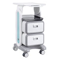 3 Tiers Lab Carts, Lab Utility Cart with 2 Drawers & 1 Top Tray, Mobile Medical Cart with ABS Material, Lab V952-SYSTCECKFBS498TJSV0