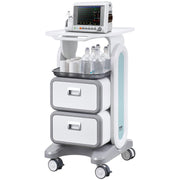 3 Tiers Lab Carts, Lab Utility Cart with 2 Drawers & 1 Top Tray, Mobile Medical Cart with ABS Material, Lab V952-SYSTCECKFBS498TJSV0