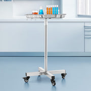 Mayo Stand, Stainless Steel Mayo Tray, Load Capacity up to 35 lbs, Adjustable Height 25.2"-39.8", Medical V952-SYSTCECKFS411UNA4V0