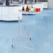 Stainless Steel Lab Cart with Single Tray & 2 Silent Wheels for Lab Clinic V952-SYSTCECKFSS2HAV26V0