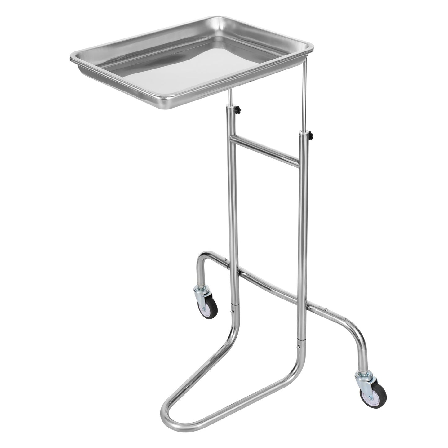Stainless Steel Lab Cart with Single Tray & 2 Silent Wheels for Lab Clinic V952-SYSTCECKFSS2HAV26V0