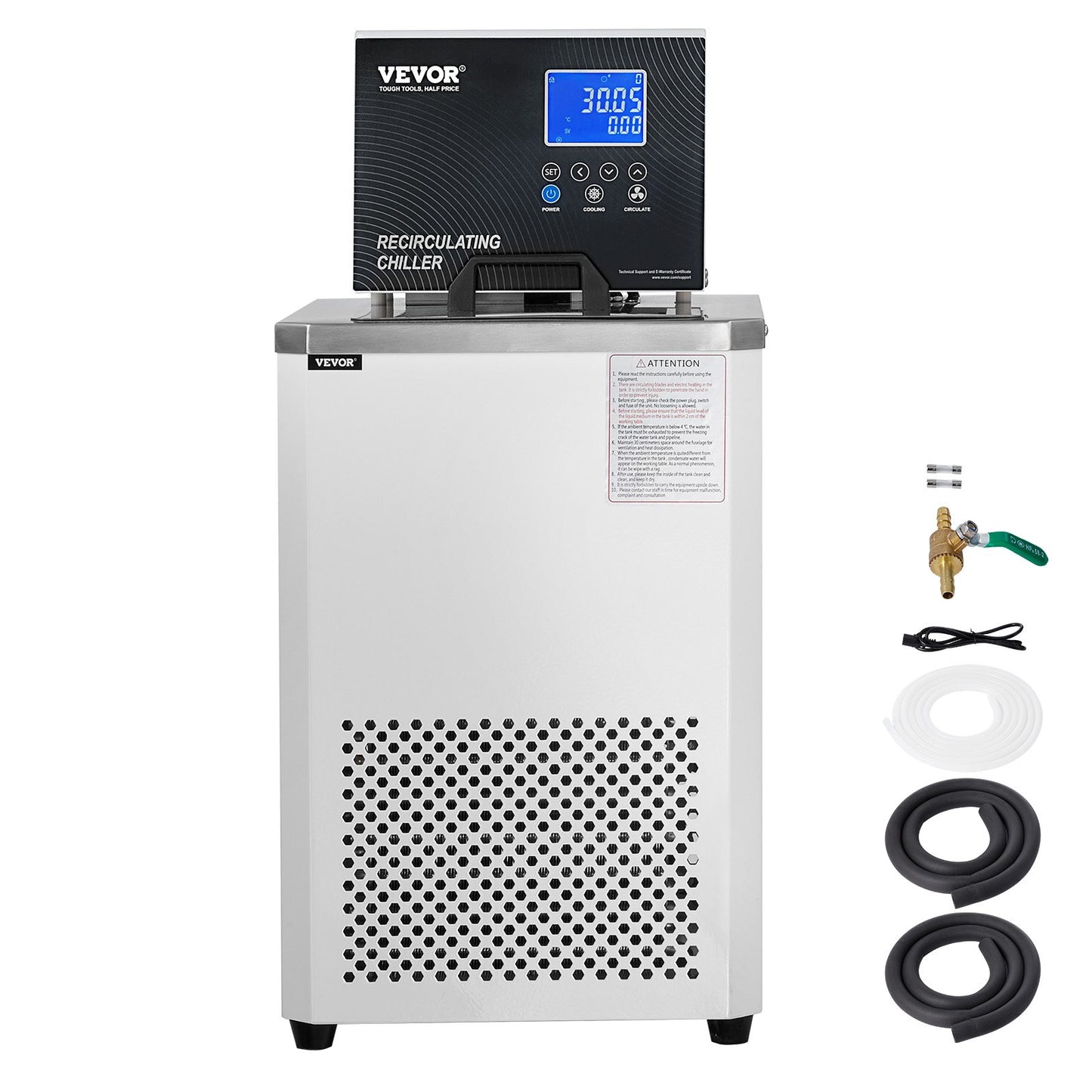 Laboratory Chiller Circulator, 6L Chiller Lab Low Temperature Cooling Liquid, 23 degrees F-212 degrees F V952-SYSXHLQQ6L50FGTJAV3