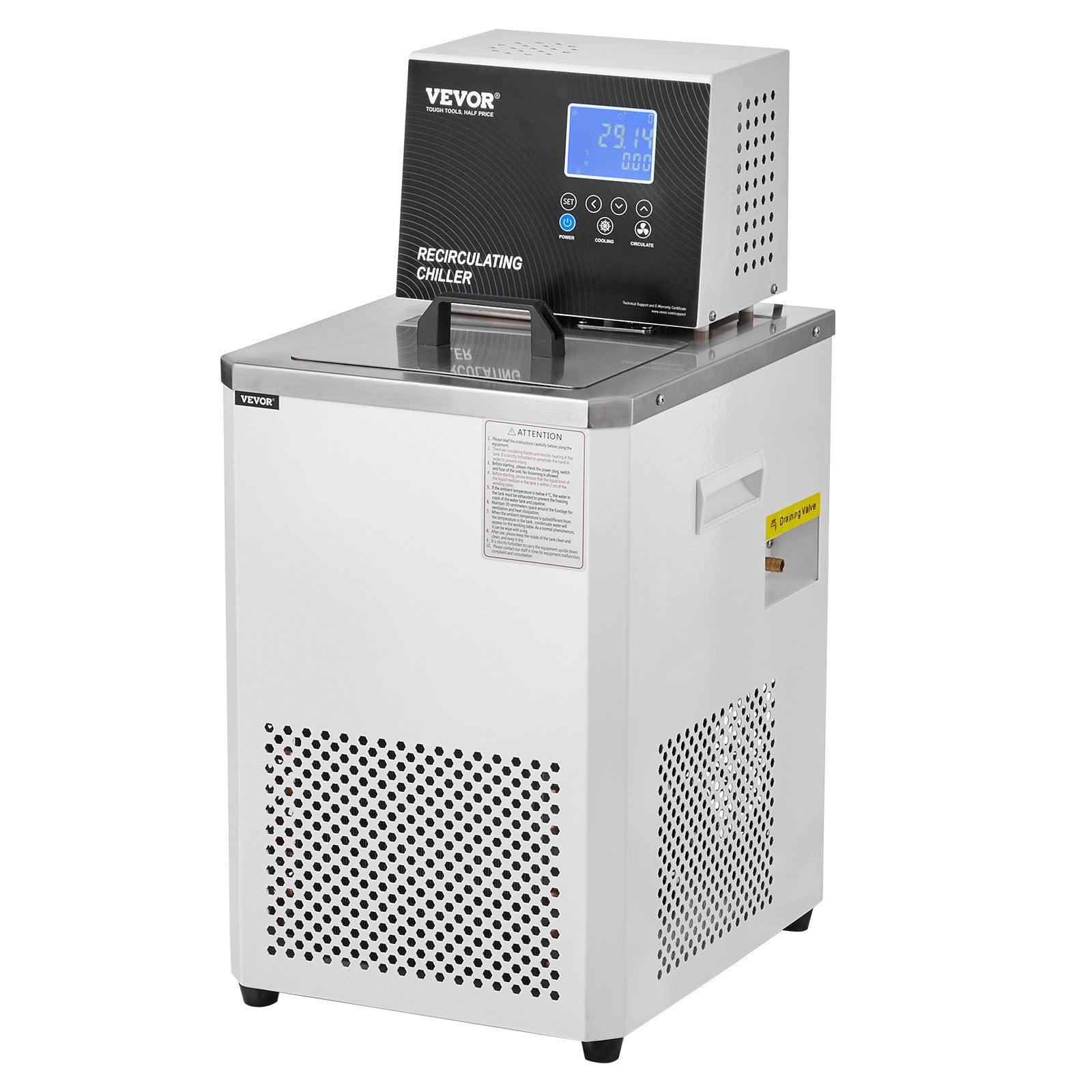 Laboratory Chiller Circulator, 6L Chiller Lab Low Temperature Cooling Liquid, 23 degrees F-212 degrees F V952-SYSXHLQQ6L50FGTJAV3