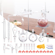 Lab Glassware Distillation Kit 1000ml 3.3 Boro 29 pcs Glassware Equipment V952-SYSZLTJJPWW1IZZ32V0