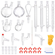 Lab Distillation Kit, 3.3 Boro Lab Glassware Distillation Kit with 24, 40 Joint, 1000ml Essential Oil V952-SYSZLTJJPWW1LEFCIV0