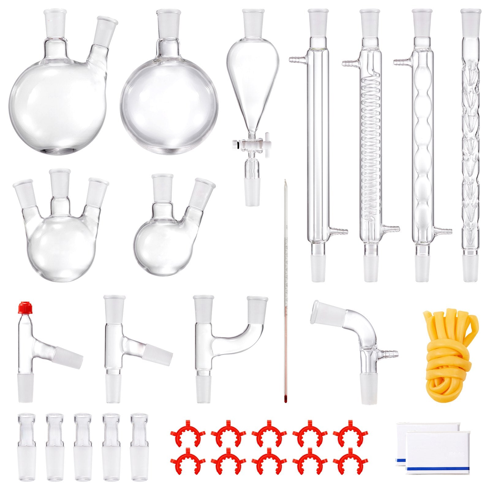 Lab Distillation Kit, 3.3 Boro Lab Glassware Distillation Kit with 24, 40 Joint, 1000ml Essential Oil V952-SYSZLTJJPWW1LEFCIV0