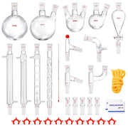Lab Distillation Kit, 3.3 Boro Lab Glassware Distillation Kit with 24, 40 Joint, 1000ml Essential Oil V952-SYSZLTJJPWW1LEFCIV0
