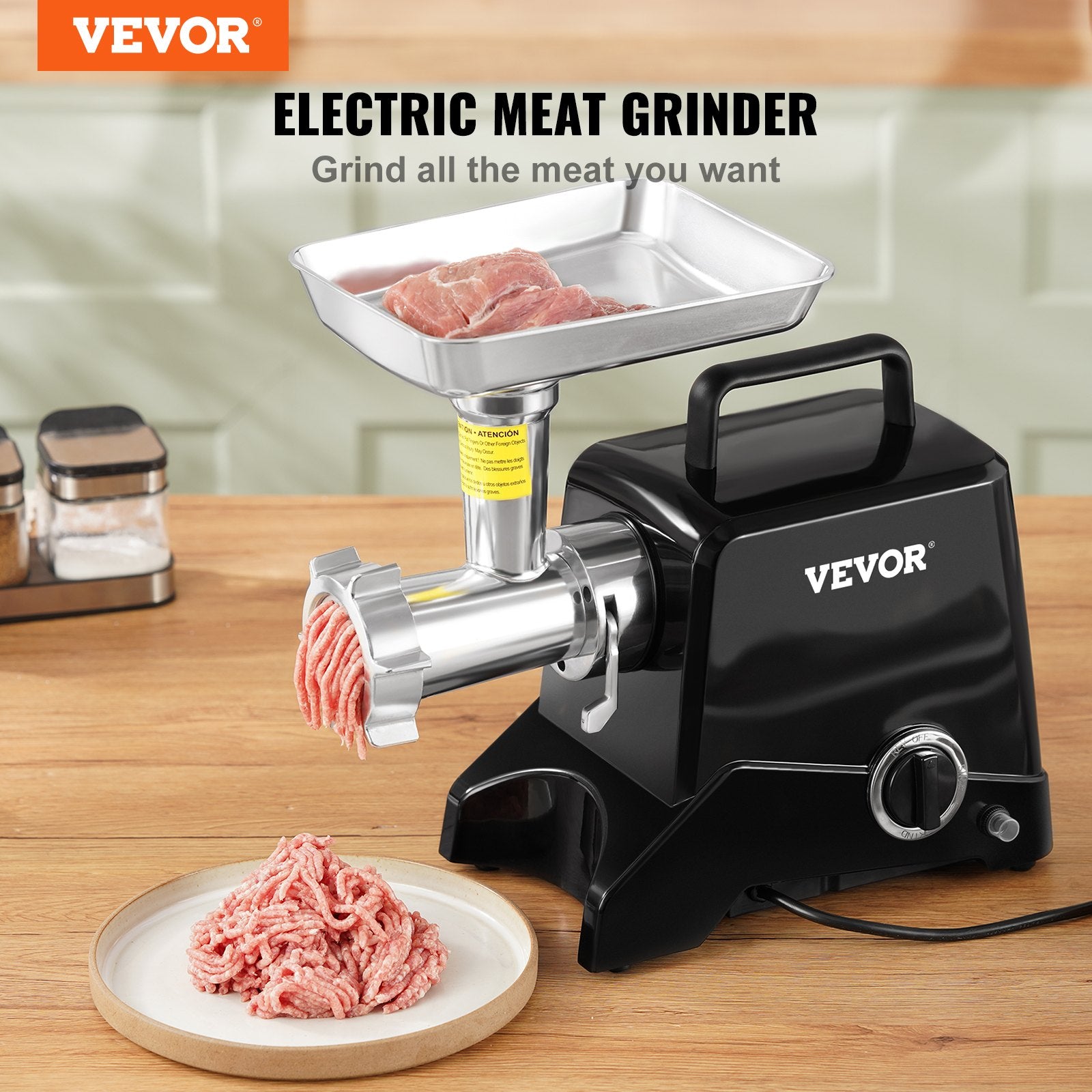 Commercial Electric Meat Grinder 2.27Kg/Min Sausage Stuffer Filler Kitchen V952-SYTMDDJRJQSYK9H4MV3